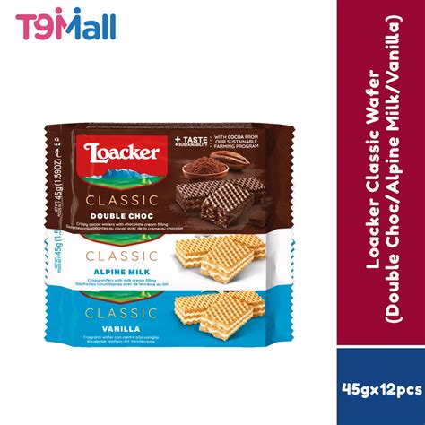 Loacker Classic Wafer 45g X 12pcs Assorted Flavor Shopee Malaysia