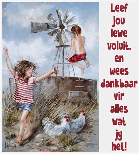 Leef Jou Lewe Voluit En Wees Dankbaar Vir Alles Wat Jy Het Goeie