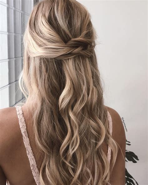 Brisbane Freelance Hairstylist On Instagram Half Up Waves Im On