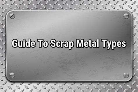 Guide To Scrap Metal Types | iSustain Recycling