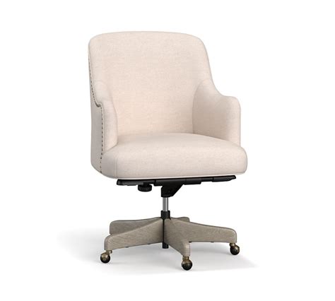 Reeves Upholstered Swivel Desk Chair Pottery Barn