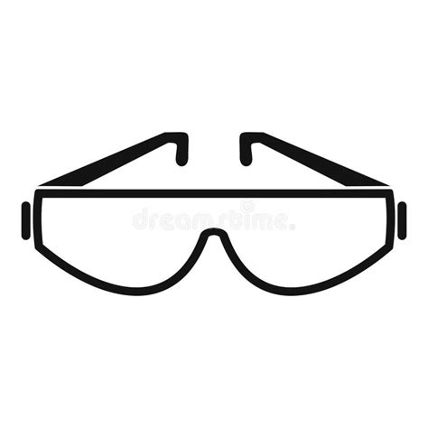 Icono De Las Gafas De Seguridad Estilo Simple Ilustración del Vector