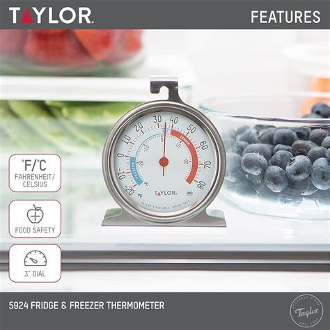 Taylor Precision Products 5924 Termómetro de cocina con esfera grande