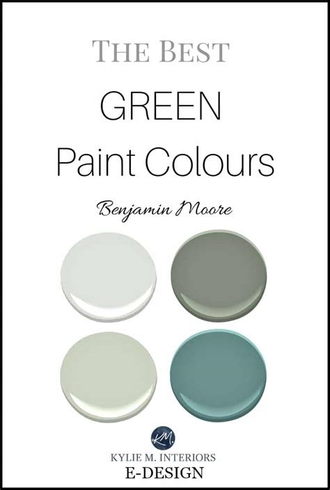 The Best Green And Blue Green Paint Colours By Benjamin Moore Kylie M