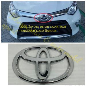 Jual Logo Emblem Lambang Toyota Depan Calya Chrome 15cm Buat Pengganti