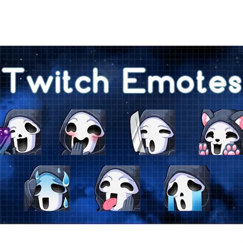 Twitch Emotes Ghost Face Etsy