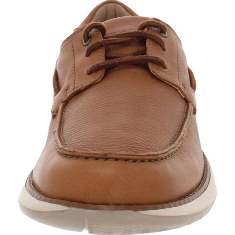 Clarks Un Pilot Lace Mens Leather Slip On Boat Shoes