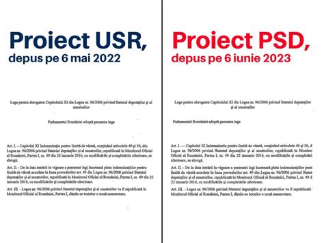 PSD plagiază proiectul de lege al USR