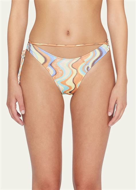 Jacquemus Waves Barco Strappy Bikini Bottoms Editorialist