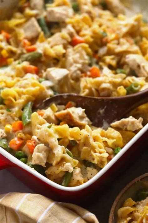 Cheesy Chicken Noodle Casserole The Cheese Knees