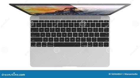 New Silver MacBook Air Editorial Stock Image - Image: 56566864