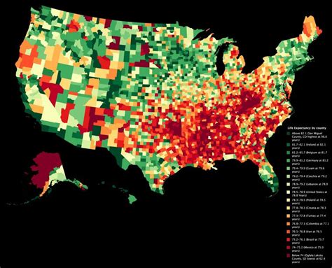 Us Life Expectancy 2024 Map 2024 Sayre Valaria