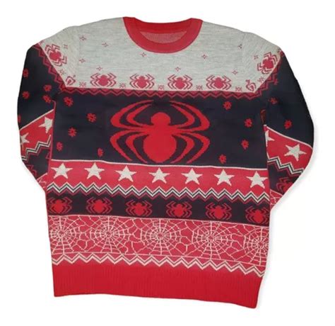 Ugly Sweter Navideño Spiderman Sueter Navideño Tejido Meses sin interés