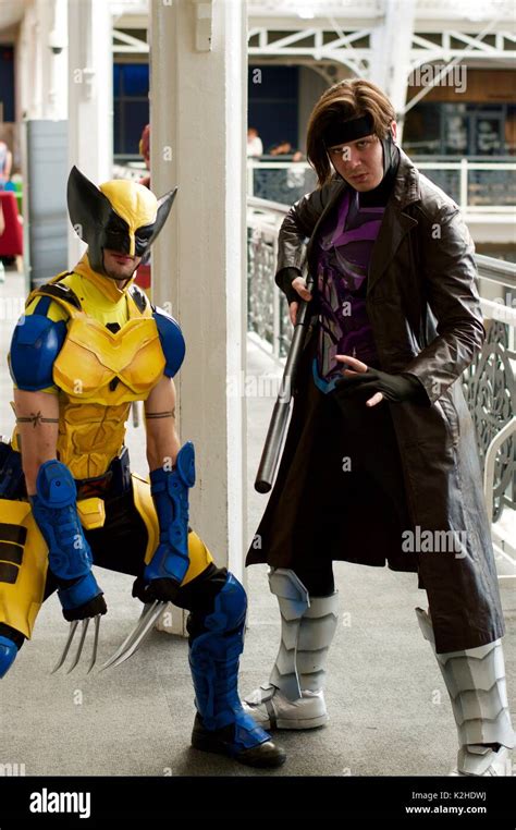 Wolverine and Gambit, London Super Comic Convention 2017 Stock Photo ...