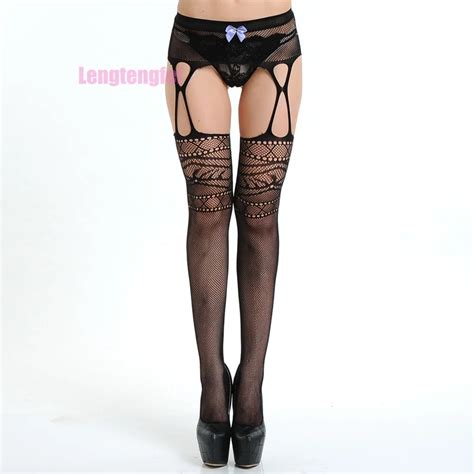 European Style Womens Sexy Underwear Garter Suit Lace Long Stockings