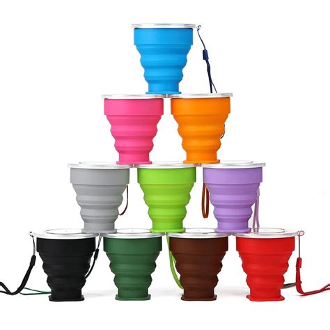 Tasse Eau Pliante Sans Bpa De Qualit Alimentaire Silicone