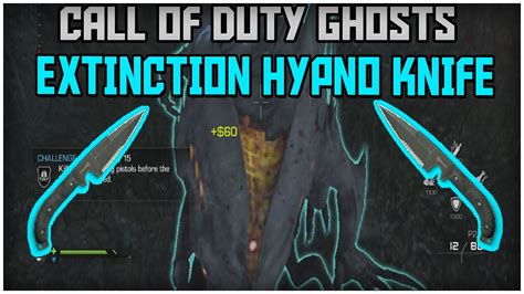 Call Of Duty Ghosts Extinction Hypno Knife Secret Weapon Gameplay Cod Ghosts Aliens Youtube