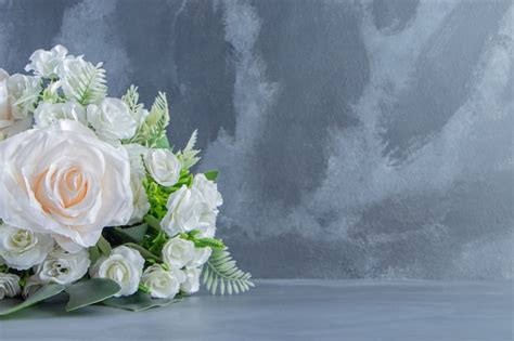 Free Photo | A bouquet of white flowers , on the white background. High ...