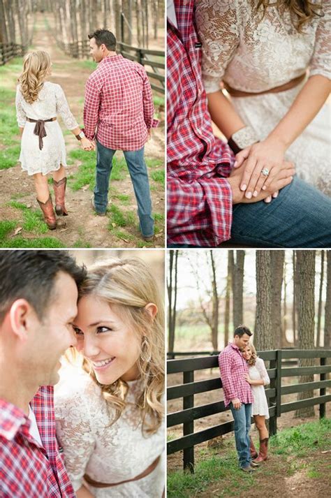 Outdoor Country Engagement By Jeremy Harwell Engagement Photos