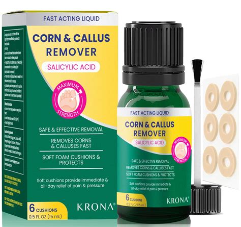 Fast-Acting Corn & Callus Remover with Salicylic Acid - 6PCS