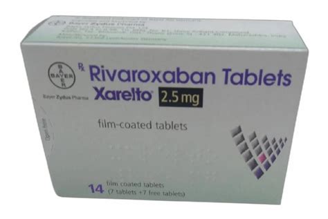 2 5mg Xarelto Rivaroxaban Film Coated Tablet at Rs 670 box जरलट