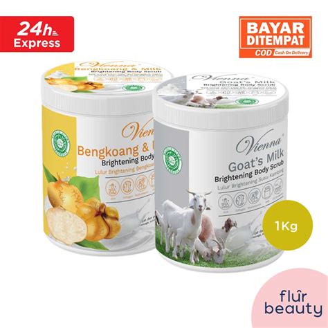 Jual Vienna Body Scrub Lulur Badan Goats Milk Bengkoang 1kg