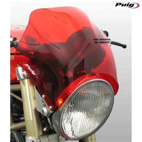 Puig R Pare Brise Raptor Rouge For Triumph Scrambler