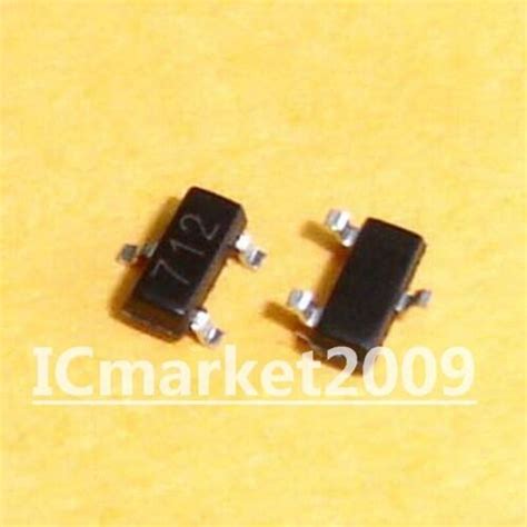 50 PCS SM712.TCT SOT23-3 712 Asymmetrical TVS Diodes #A6-31.. | eBay