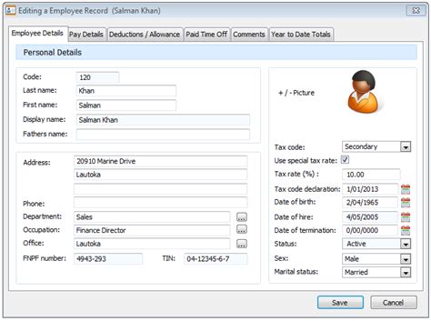 Fiji Payroll Features