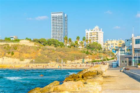 Tel Aviv Israel September 10 2018 View Of Seaside Promenade In Tel