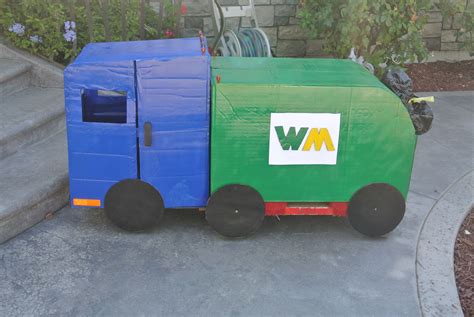 Cardboard Garbage Truck- this took some time but it fit two small ...