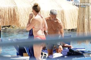 Toni Collette Rocks An Orange Bikini For A Sexy Seaside Getaway In Ischia Aznude