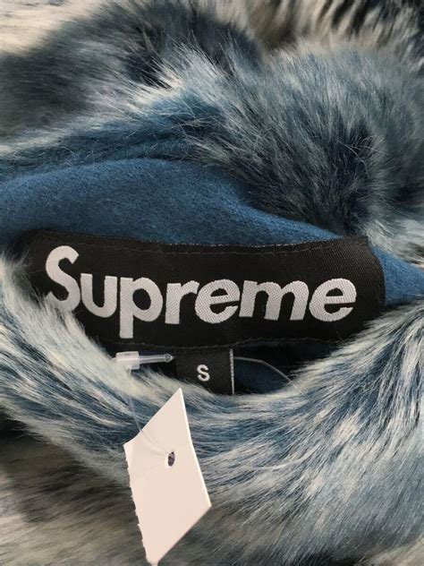 Supreme Aw Faux Fur Reversible Hooded Jack S Blu