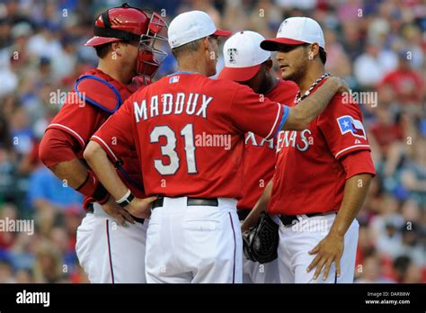 July 4 2013 Arlington Tx Usa Texas Rangers Pitching Coach Mike