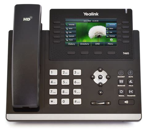 Yealink T46g Ultra Elegant Gigabit Ip Phone With Poe Refurbished