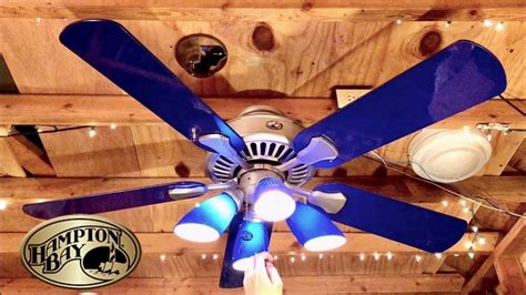 Hampton Bay Cameron Ii Plus 52 Cobalt Blue Ceiling Fan | Shelly Lighting