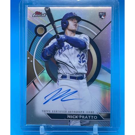 2023 Topps Finest AUTOGRAPH Refractors Nick Pratto RC Rookie Kansas