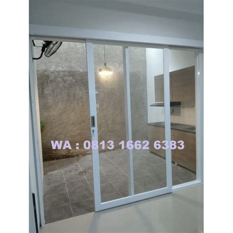 Jual Pintu Sliding Aluminium Merk Inkalum Plus Kaca Mati Plus Kusen 4