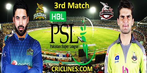 Multan Sultans Vs Lahore Qalandars Today Match Prediction PSL T20 2022