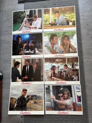 Cocktail 11x14 Lobby Cards Set 8 Tom Cruise Bryan Brown Elisabeth Shue 1988 Ebay