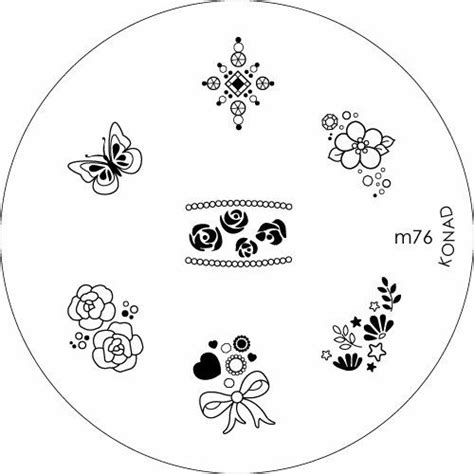 Konad Stamping Nail Art Image Plate M Konad Stamping Nail Art