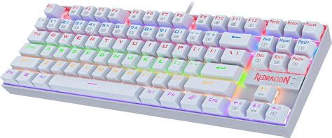 Redragon K552 KUMARA LED Rainbow Backlit Mechanical Gaming Keyboard ...