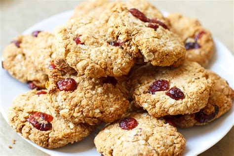 Kokos Cranberry Havermoutkoekjes Zoetrecepten