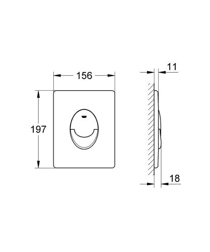 Grohe G Mme Rezervuar Kumanda Paneli Abs Krom