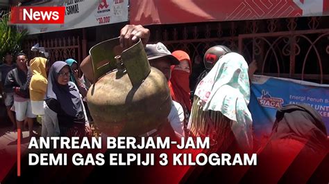 Demi Gas Elpiji Kilogram Warga Kota Makassar Rela Antre Berjam Jam