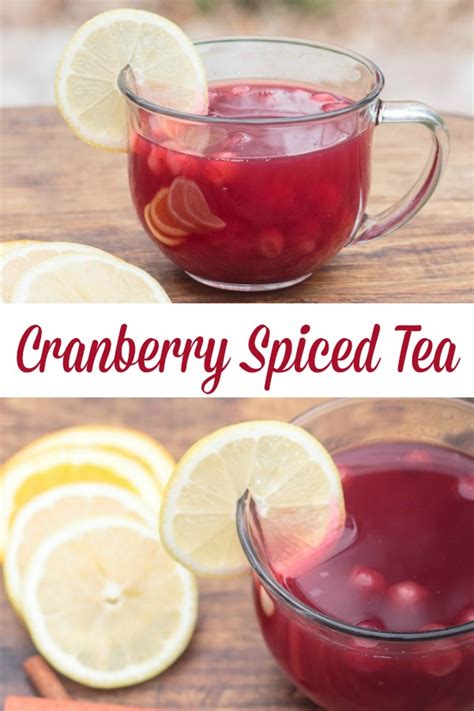 Cranberry Spiced Tea Recipe for Thanksgiving Dinner