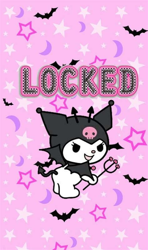 Download Have Fun With Kuromi S Adorable Iphone Wallpaper