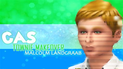 The Sims 4 Cas Malcolm Landgraab Townie Makeover Youtube