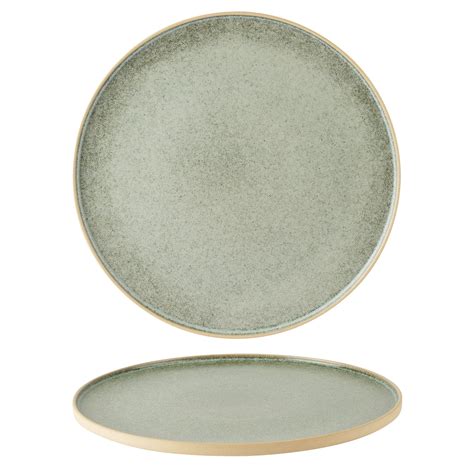 Rustico Stoneware Pistachio Walled Plate 31cm 12 Pack Of 6 Comcat