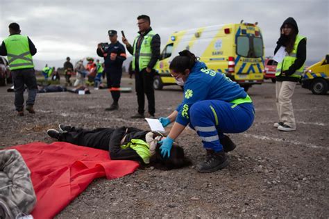 La Serena SAMU realizó exitoso simulacro de accidente aéreo La